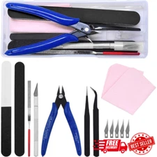 Model Tool Kit - Hobby Building Tool Hardware Basic Set with Hobby Clippers