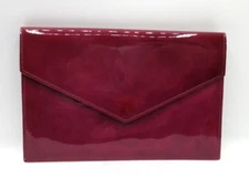 Patent Leather Envelope Wallet w Gusset New 7x4" Graphic Image List$75