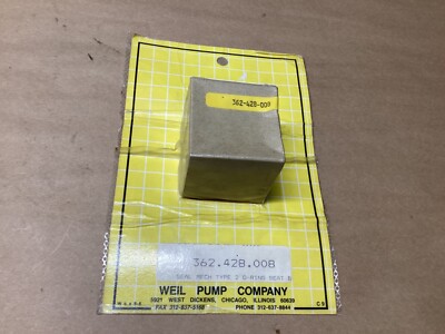 Weil Pump Company 362.428.008 Seal Mech Type 2 O-Ring Seat B #109L100-CI