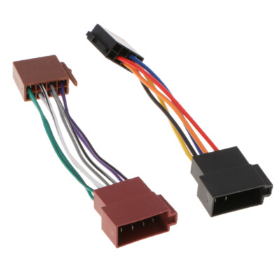 Auto ISO Radio Stecker auf Buchse Kabelbaum Adapter Stecker für