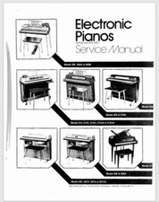 Wurlitzer Electronic Piano Series 200 200a 200b others Service Manual 81 Pages