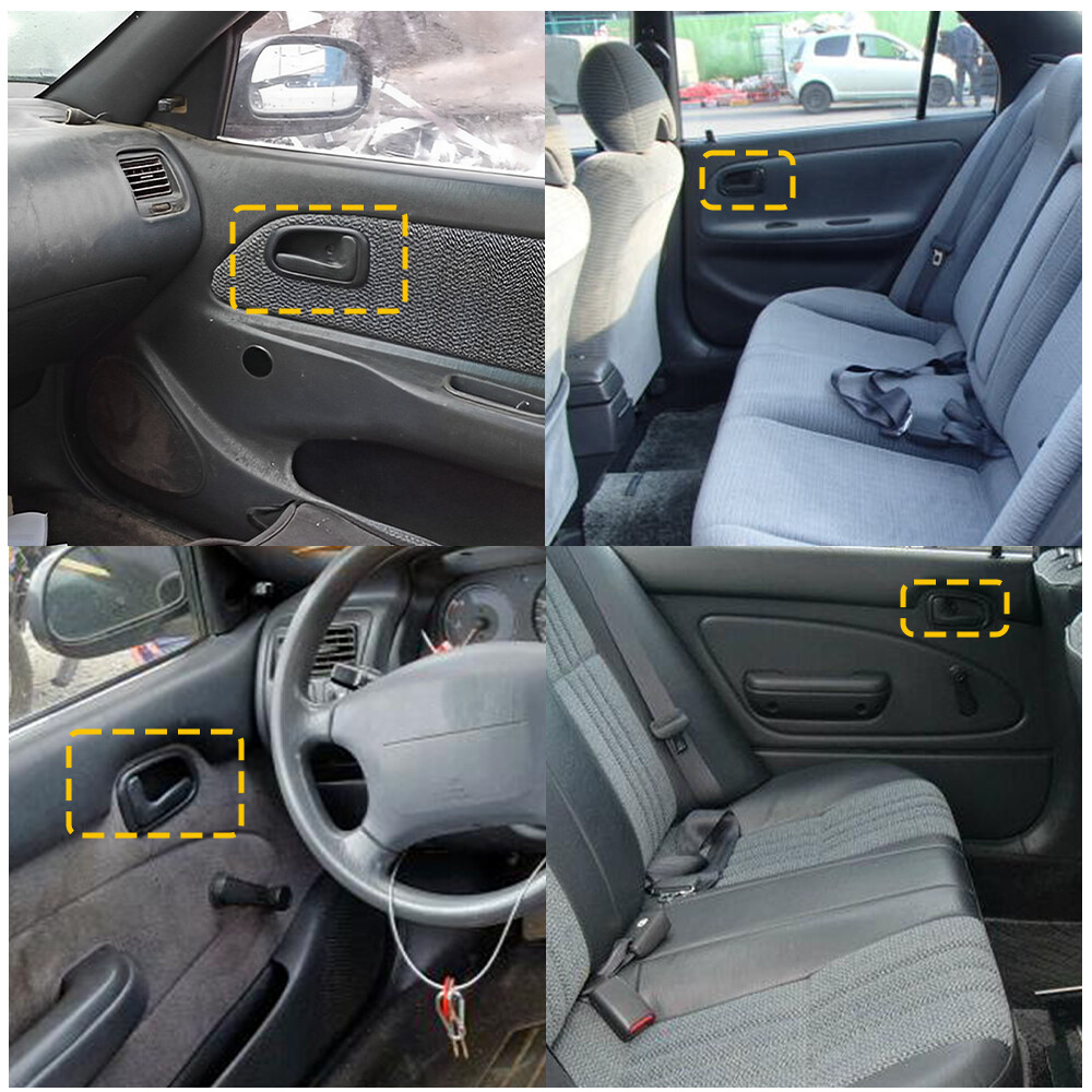 Interior Door Handle For 1993-1997 Toyota Corolla Set of 4 Front
