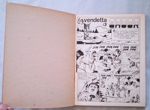 Zagor Scritta Rossa n° 8 " La Vendetta di Zagor" con errore di stampa - Foto 3 di 5