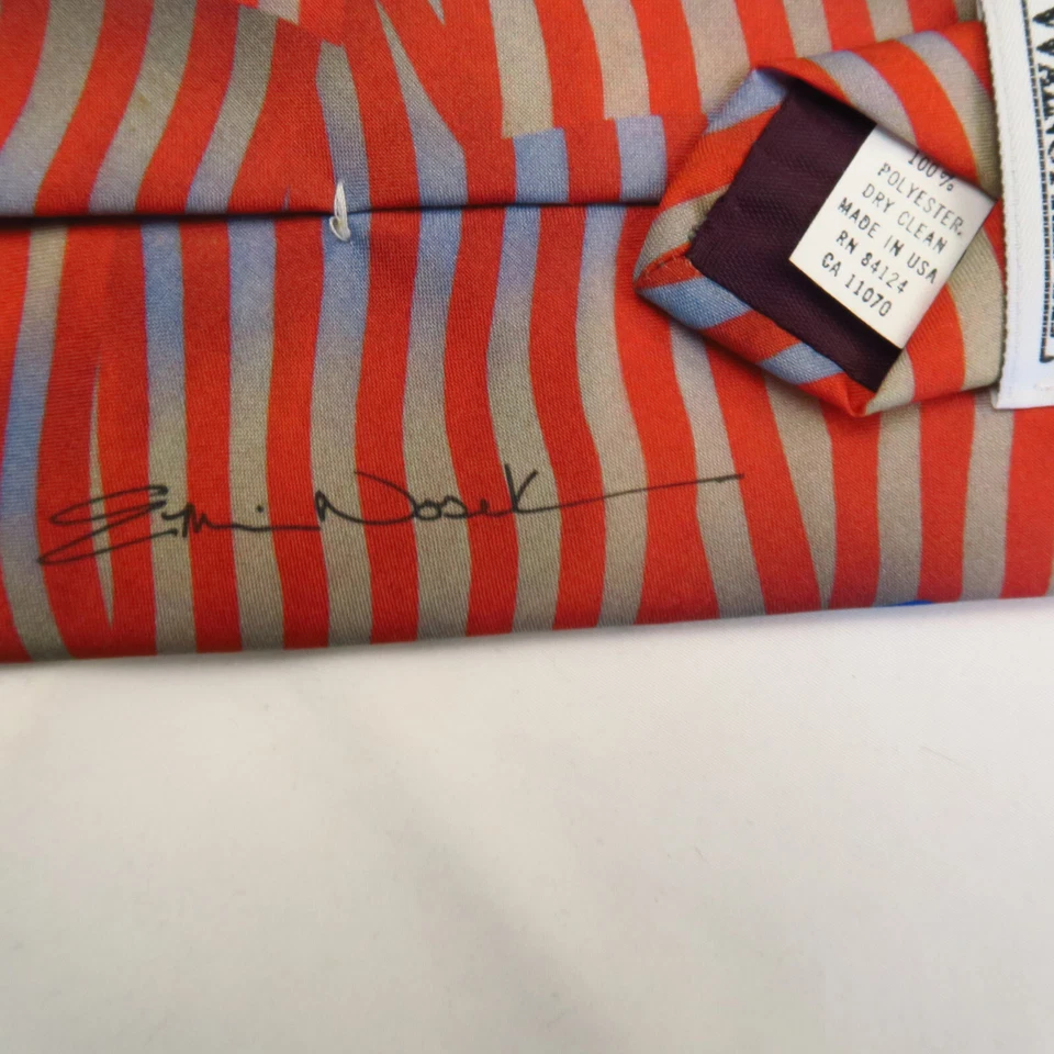 Vintage Ralph Marlin History of American Flags R/W/B Neck Tie 56x3.5 Patriotic - Image 4 of 4