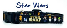 Sci Fi cat or small dog collar 1/2" wide adjustable handmade bell or leash