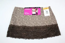 926X09 Maidenform 4019 Tummy & Waist Control Lace Trim Hip Nipper SM Leopard