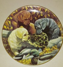 Budweiser Something's Brewing, Man's Best Friend Collector Plate 