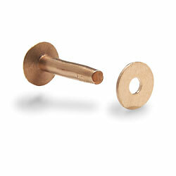Copper Rivets and Burrs  #9 #12 Long McClendon by Tandy Leather