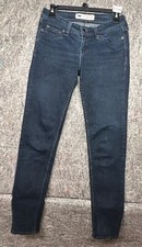 Levis Womens Jeans Demi Curve Low Rise Skinny Stretch Dark Wash 28W 32L