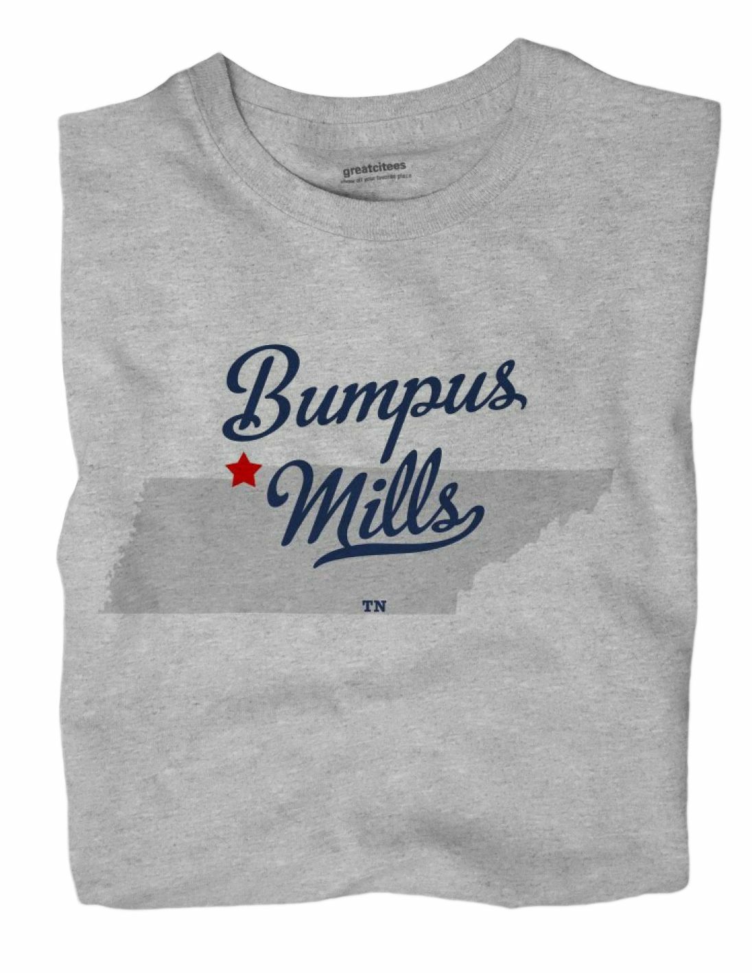 Bumpus Mills Tennessee TN TShirt MAP eBay