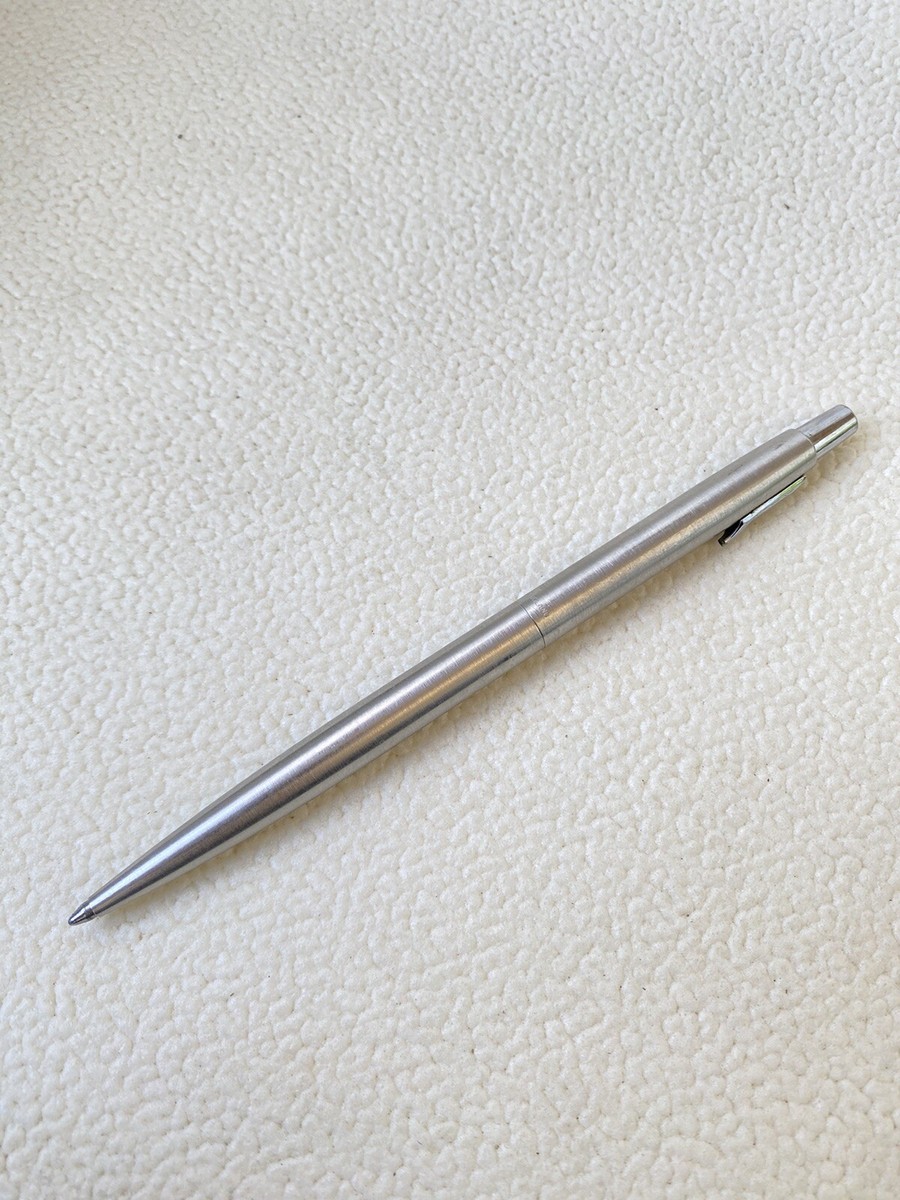 Vintage Parker ballpoint Pen Made In U.K silver Color | eBay