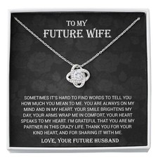 To My Future Wife Necklace, Valentine Gift For Her, Birthday Gift For Girlfriend