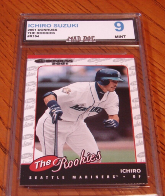 ICHIRO SUZUKI Rookie----2001 DONRUSS----MINT 9***MARINERS***Mad