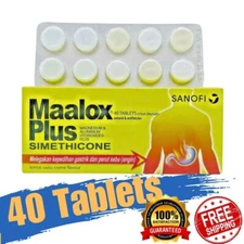 40's MAALOX Plus Simethicone For Relief of Gastric and Stomach Wind FREE SHIP