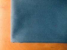 BLUE - Plain Medium Weight Cotton Fabric Dress Curtains - 55'' Wide Canvas