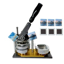 New 50 50mm 2 2inch Manual Square Badge Magnet Making Machine for DIY Decoration