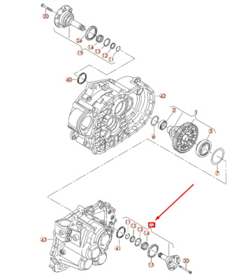 OEM Audi A1 8x Front Drive Left Flanged Shaft 02M409343E Genuine 