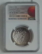 2020-S Basketball Hall Of Fame Commemorative Half Dollar  PF70 UCAM NGC