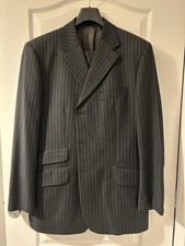 T.M.Lewin - Mens black pin striped two piece suit