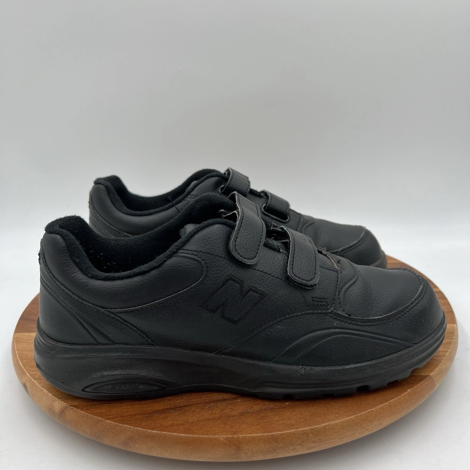 Scarpe da passeggio nere taglia 10 4E X Wide New Balance da uomo 812 Hook & Loop MadeInUSA