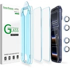 (2+4pack) amFilm for iPhone 17 Pro Max-OneTouch Glass Screen Lens Protector 6.9"