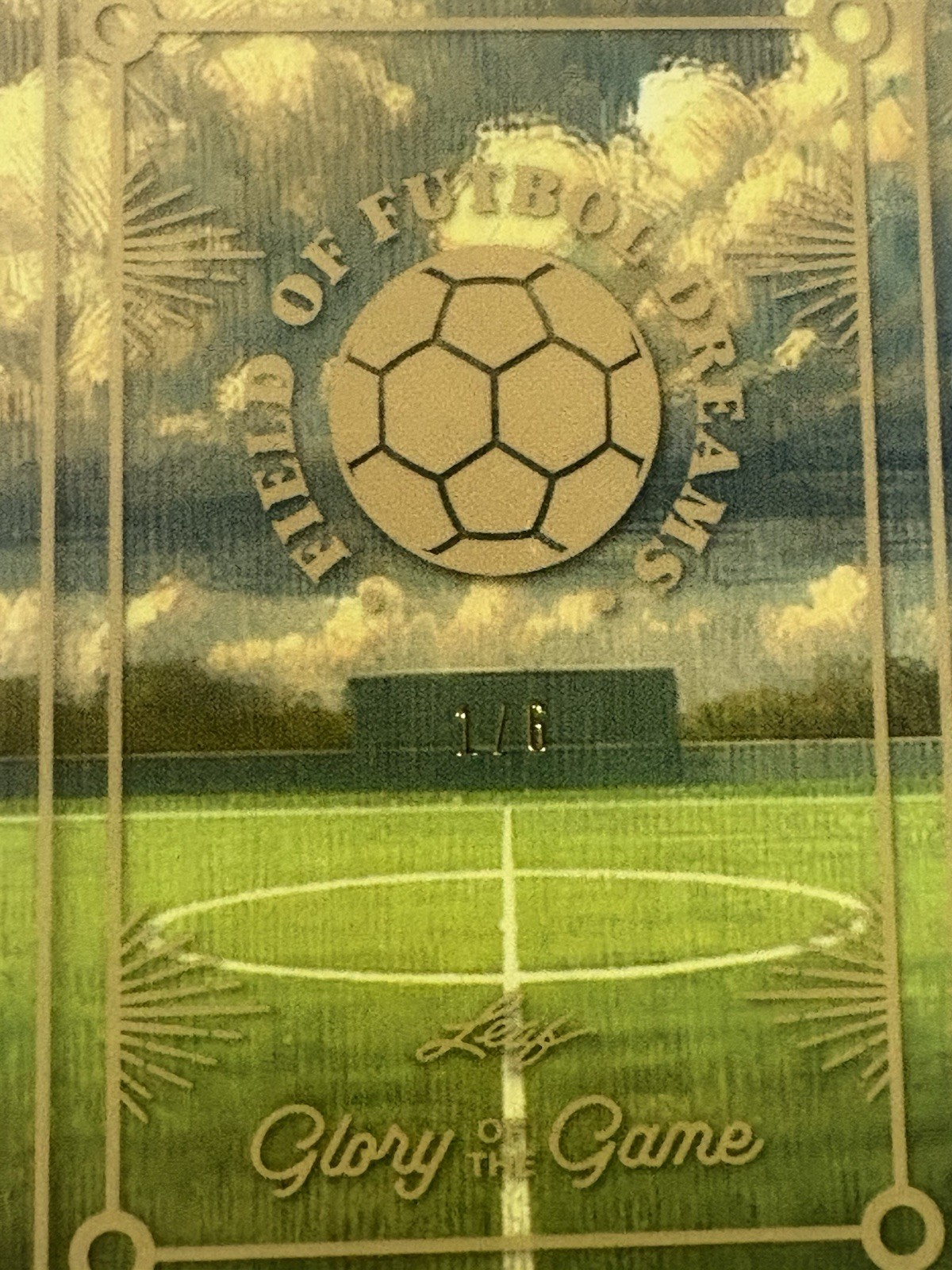 2026 Leaf Glory Field of Futbol Match Worn Patch Book MESSI,RONALDO,PELE  1/6 view 2