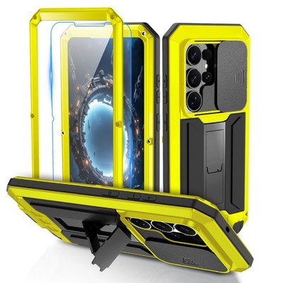 For Samsung Galaxy S26 Ultra S25 FE S24 S23 Stand Rugged Case with Screen Film