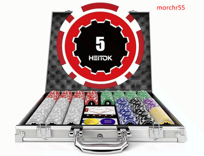 Casino Poker Set with Numbered Chips 500-Piece for Card Board Game, 11.5 Gram