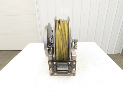 #ad #ad Hannay Reels 716 19 20 10.5J SR Retractable Industrial Air Hose Reel 1 2quot; X 41#x27; $199.99