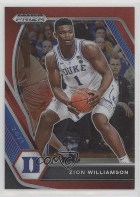 2021-22 Panini Prizm Draft Picks Red Prizm 139/299 Zion Williamson #63 11n5