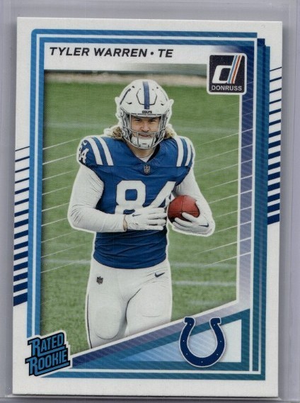 2025 Panini Donruss - Rated Rookie Tyler Warren #337 (RC)