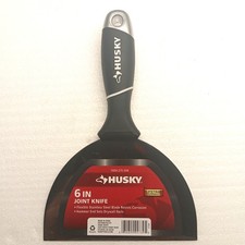 Husky 6" Stainless Steel Joint Knife Drywall Tool - Hammer End Soft Grip