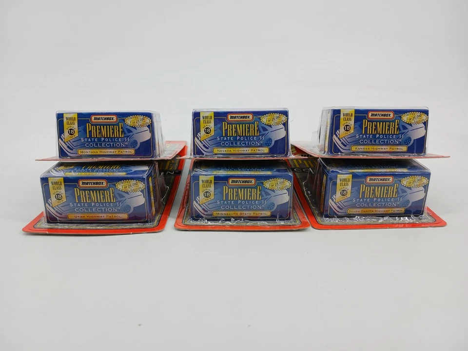 Matchbox Premiere Collection World Class Series 18 State Police Complete Set 6 - Image 3 of 4