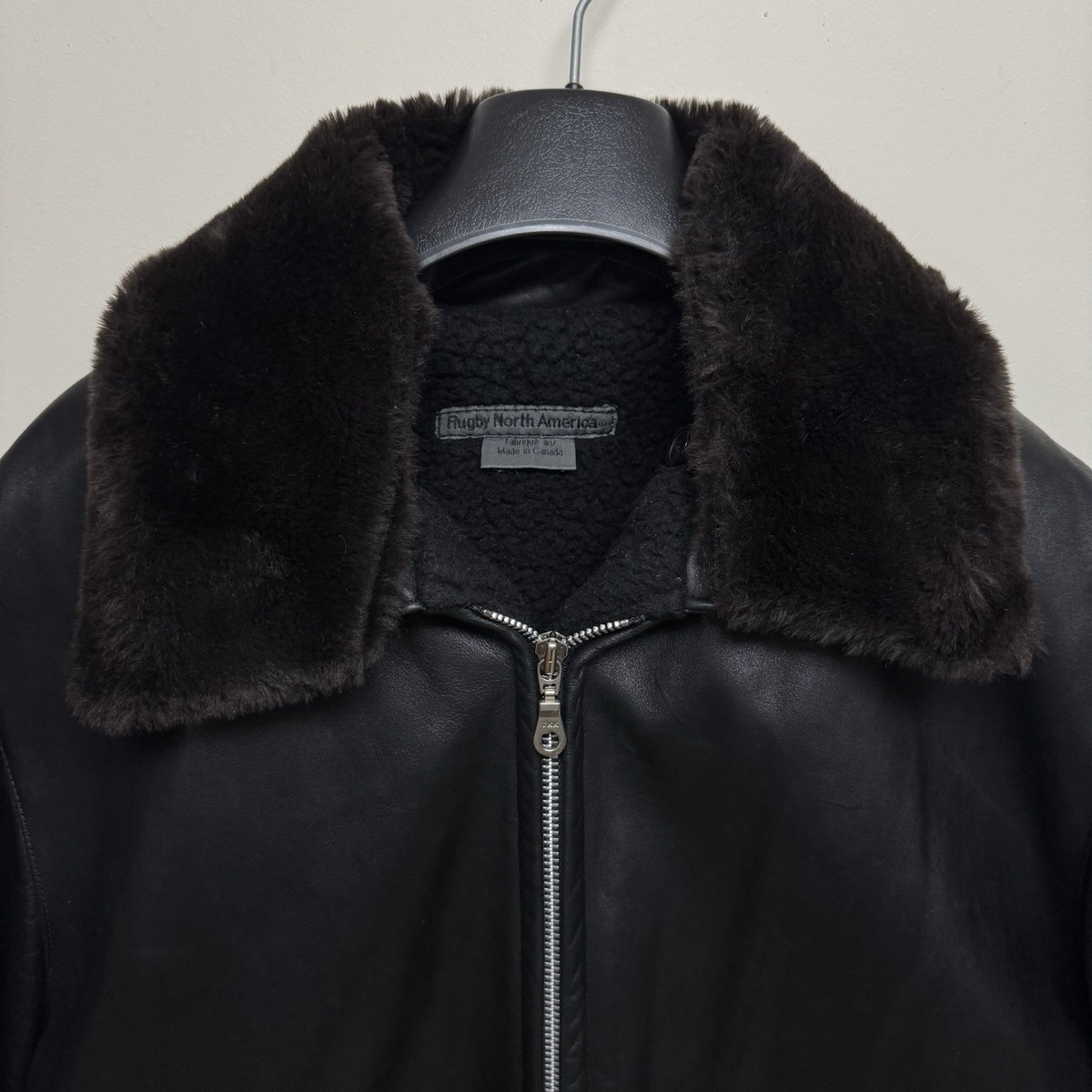 m0851 Vintage Rugby North America Genuine Leather Avaitor Jacket