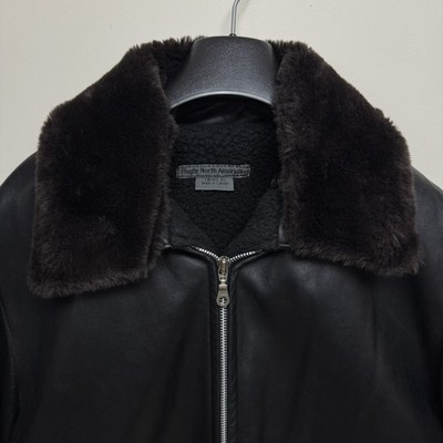 m0851 Vintage Rugby North America Genuine Leather Avaitor Jacket
