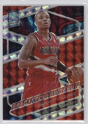 2023 Spectra Spectacular Debut Interstellar Prizm 21/99 Damian Lillard #176 12z3