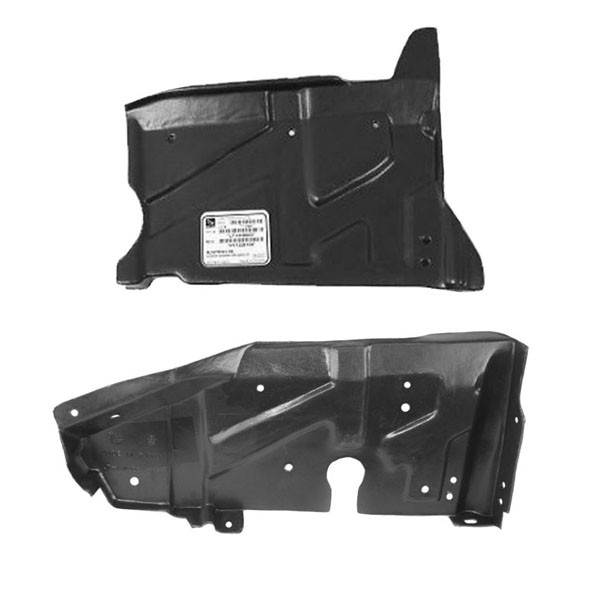 03-08 Tiburon Front Engine Splash Shield Under Cover Set - Left & Right Pair