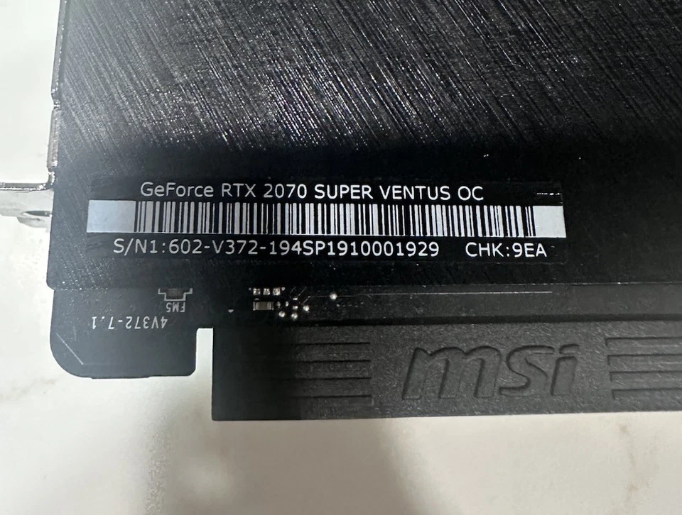 NVIDIA GeForce RTX 2070 Super-MSI VENTUS OC - Image 2 of 4