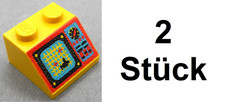 2x LEGO 3039pb019 Schrägstein Dachstein 45° 2x2 AUFDRUCK