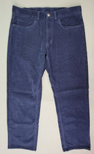 Brooks Brothers Mens Corduroy Pants Size Actual 33X27 Blue 5 Pocket Quality