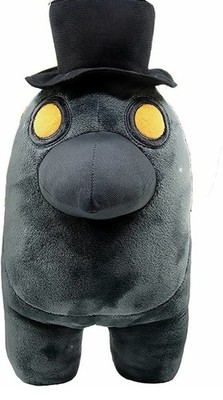 Toikido Among Us Black Plush Toy with Top Hat 12''