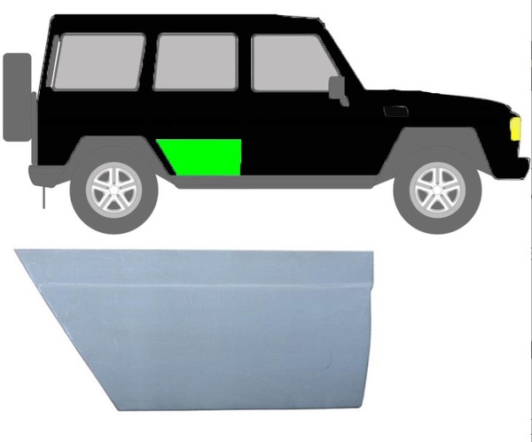 TüRleiste Unten FüR Mercedes G ? Klasse W460 W461 W463 1979 ? 2021 Hinten Rechts-image