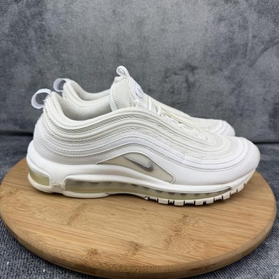 Nike Air Max 97 Shoes Mens Size 8 White Mesh Low Top Running Sneakers 921826-101