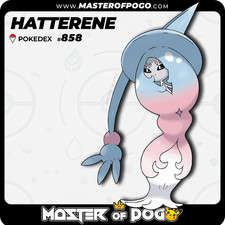 ✅ TRADE - Complete POKEDEX 🟥 | #858 - HATTERENE · Pokémon GO