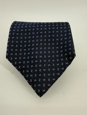 Lauren Ralph Lauren Navy Men's Ties 100 Silk Made In The USA 52" Length Preppy