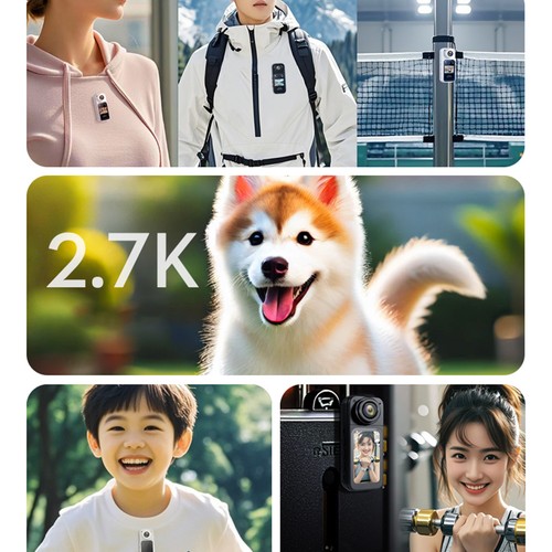 2.7K Thumb Camera WiFi Mini Body Wearable Action Sports Camera Video Recording - Picture 7 of 24