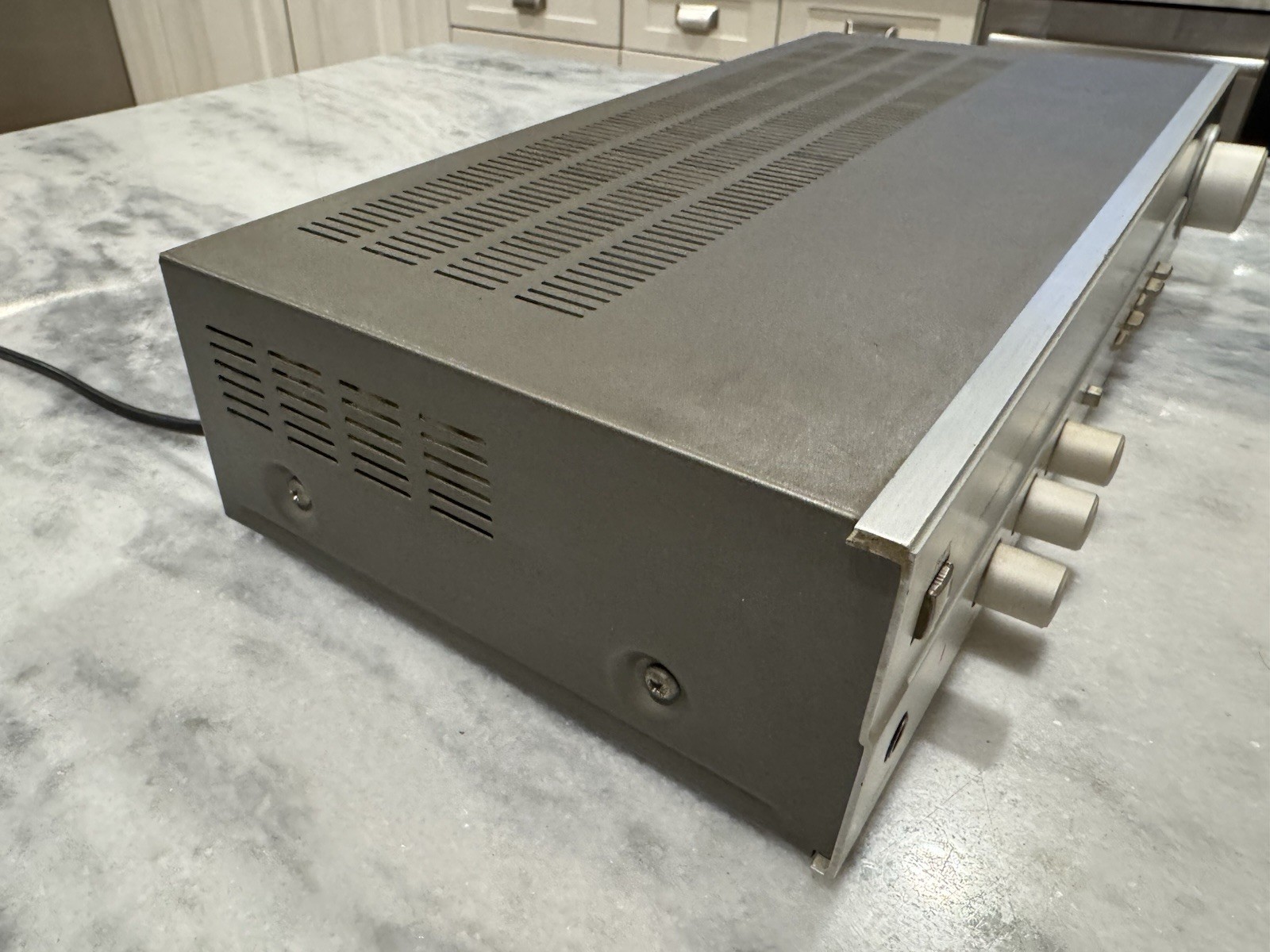 Scott Integrated Stereo Amplifier 418A Aluminum Front 30 WPC Phono Input - Works