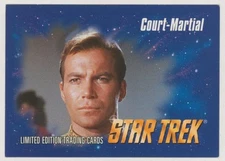 RARE 1993 TOS Star Trek VHS EXC SkyBox Trading Card Episode #15 ~ Court-Martial