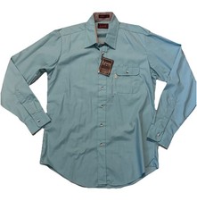 Vintage 80s LEVI  S Tailored Men  s Long Sleeve Collared Button Up Shirt Sz. L NWT