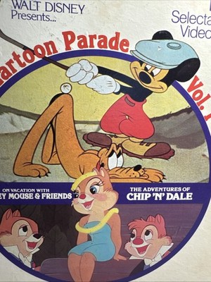 Walt Disney Cartoon Parade Vol. 1 RCA Selectavision VideoDiscs